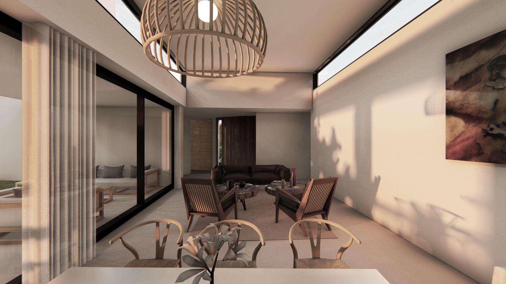 Render interior del estar